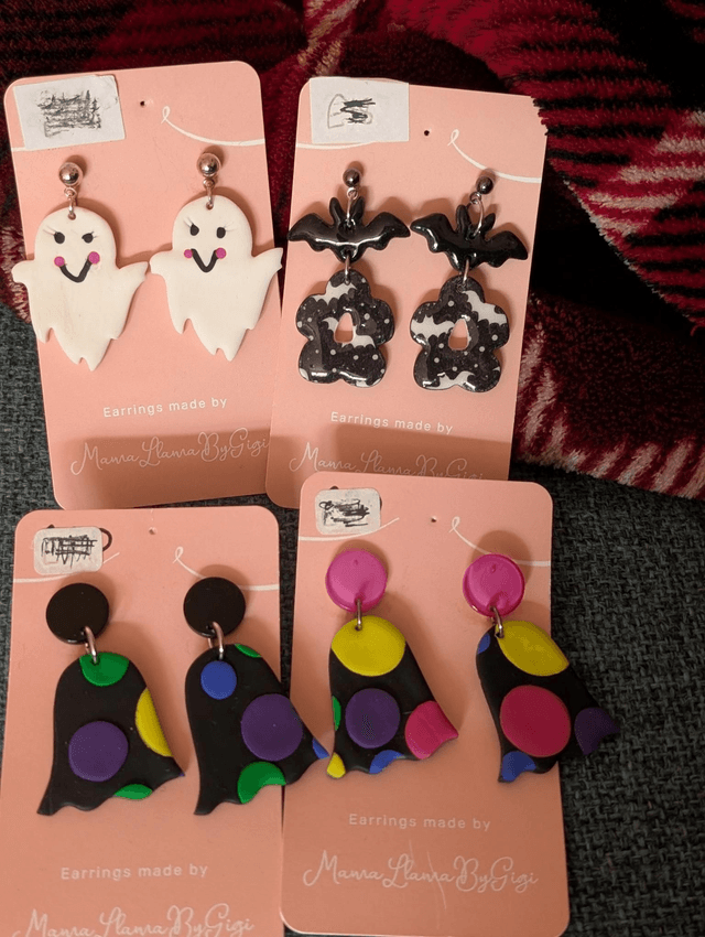 Halloween dangling earrings 