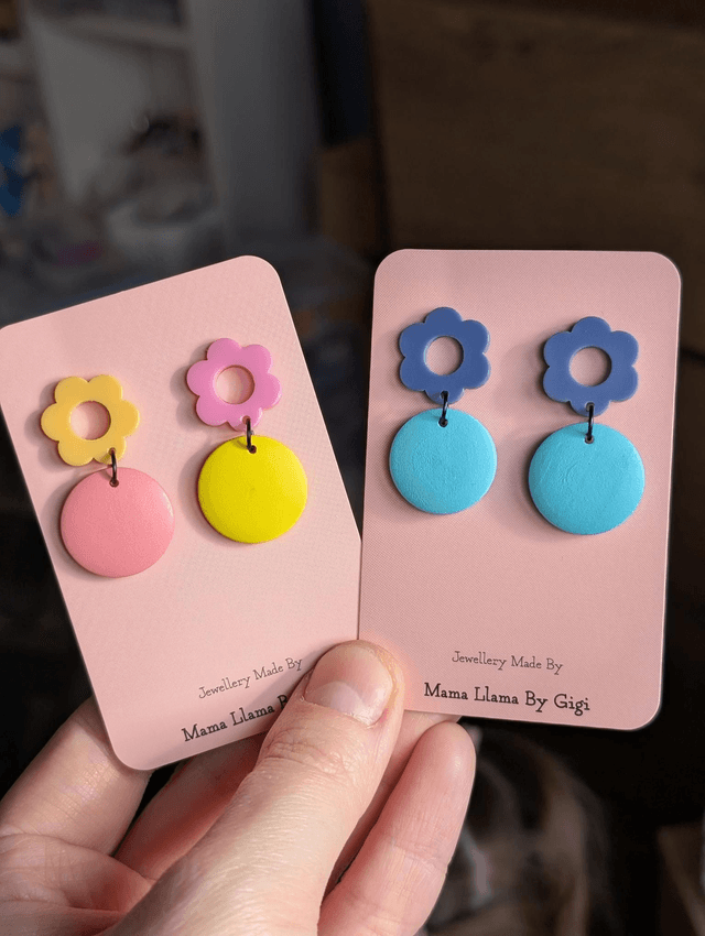Playful Floral Drop Earrings