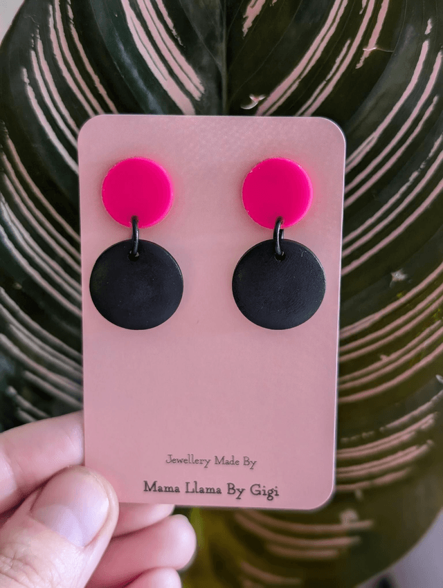Vibrant Colour Block Earrings