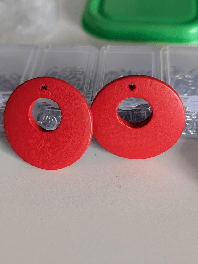 Yellow or Red Hoop Earrings
