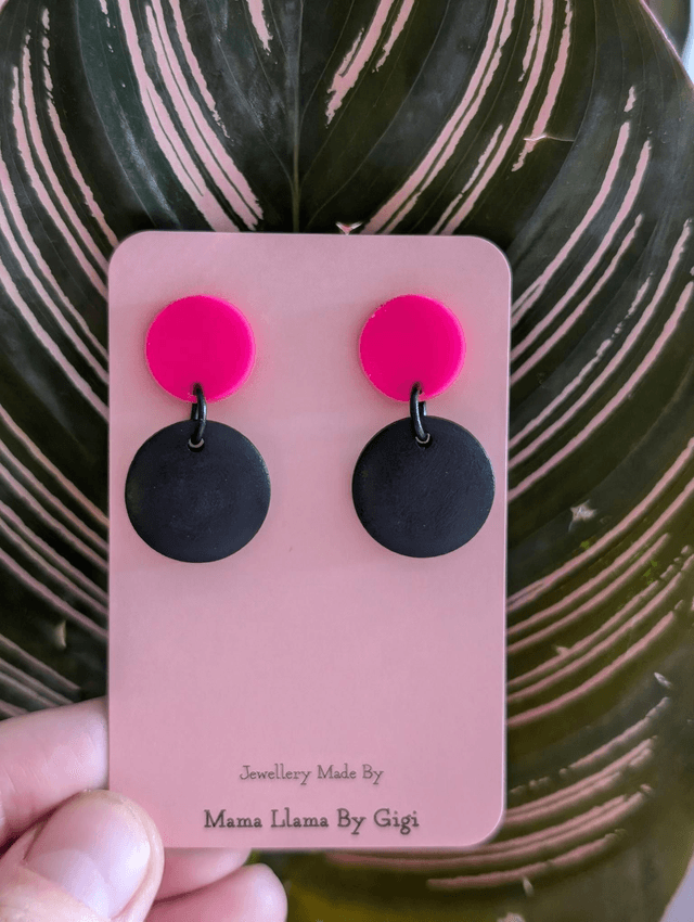 Vibrant Colour Block Earrings