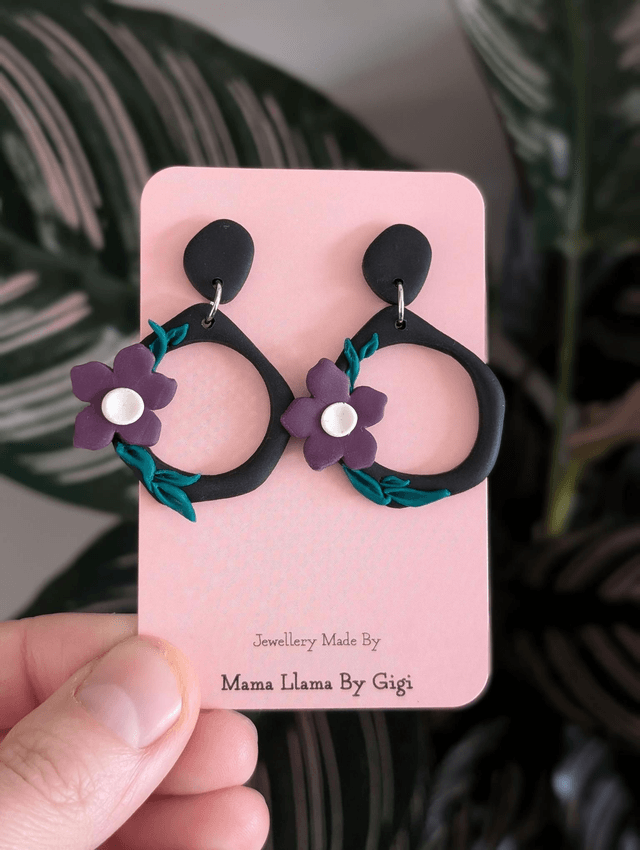 Enchanting Whispers of Color: Handcrafted Polymer Earrings