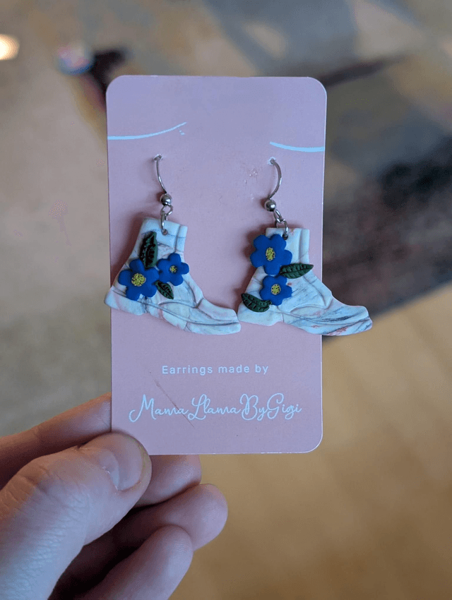Boot-Shaped Polymer Clay Earrings